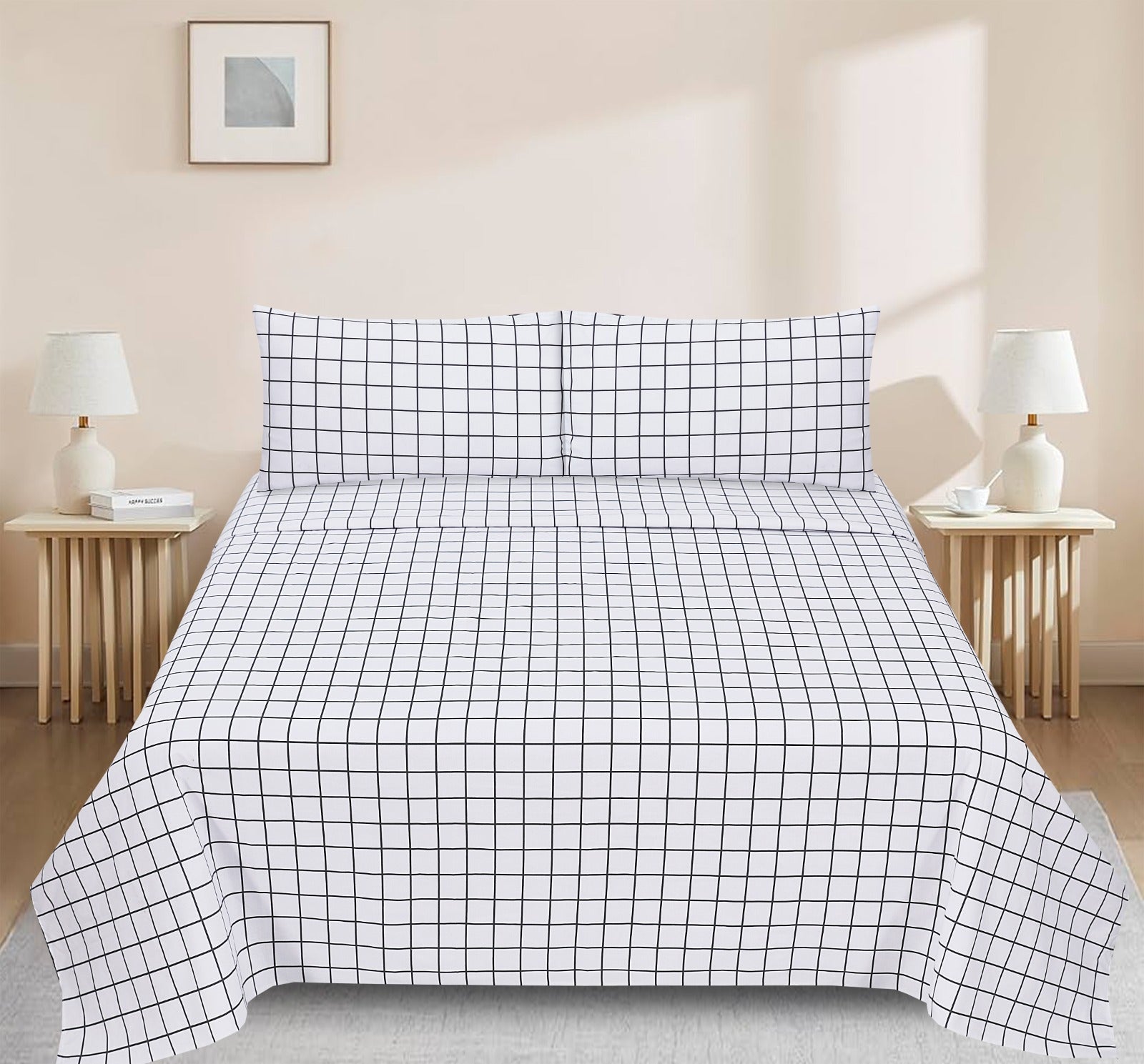 White Geometry - Cotton