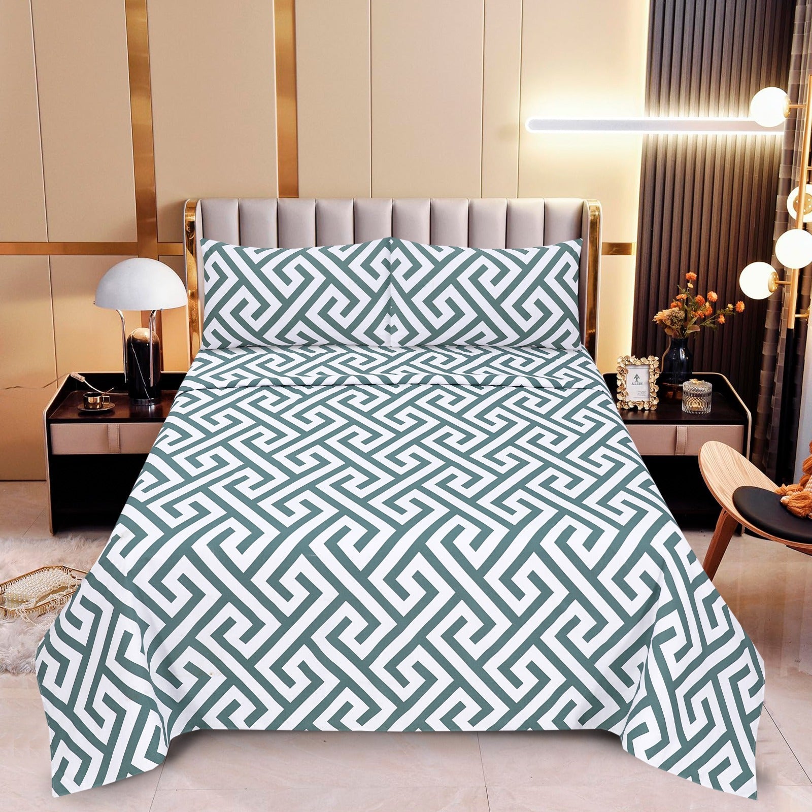 Geometry White - Cotton