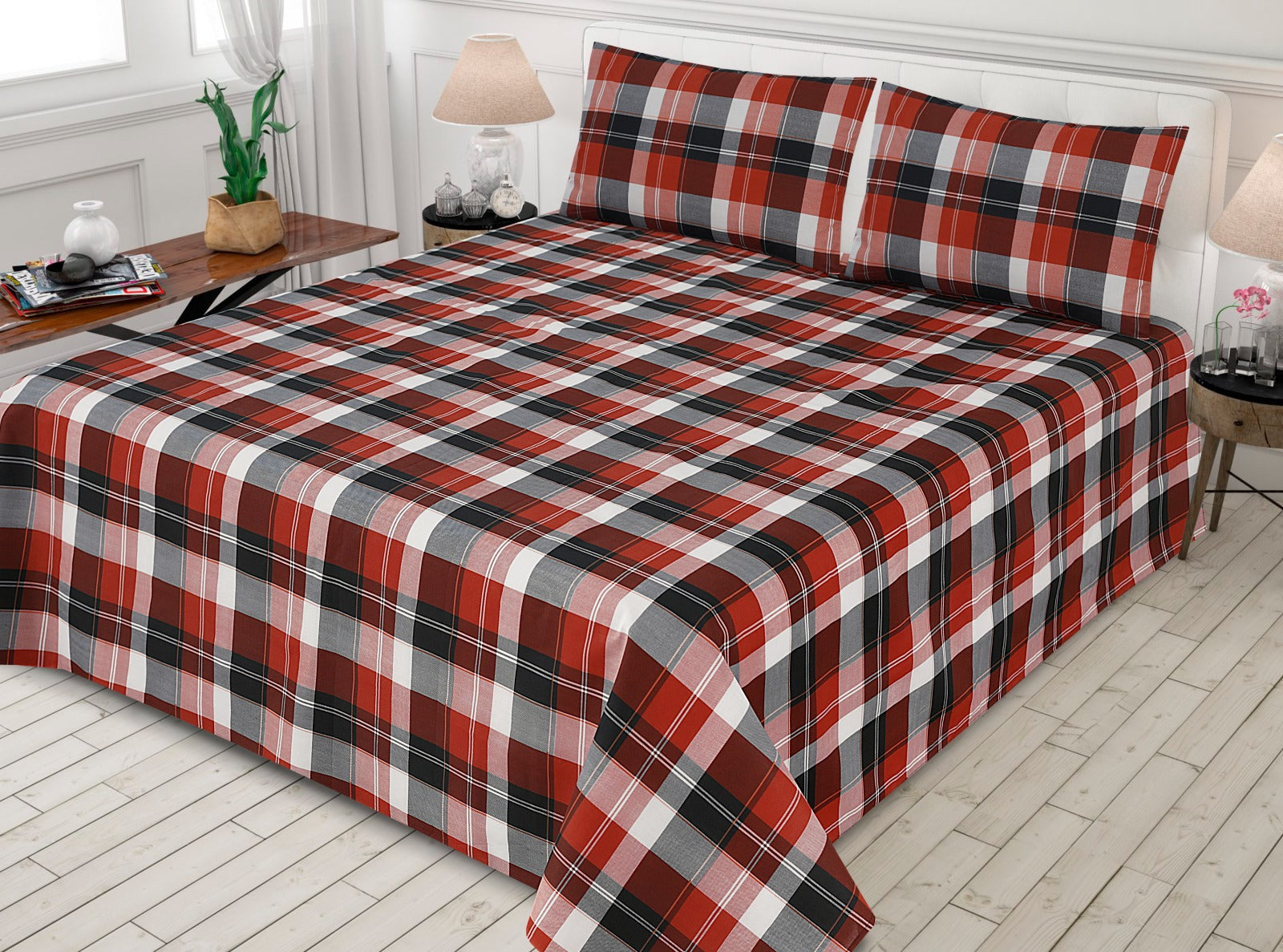 Classic Red 3pcs Cotton Punch