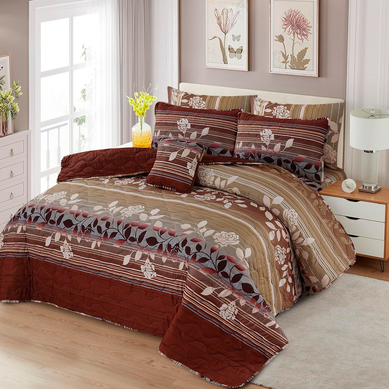 Leafy Mirage - 7PCS Cotton Punch