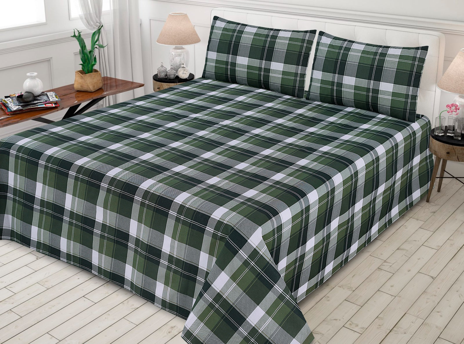 Classic Green 3pcs Cotton Punch