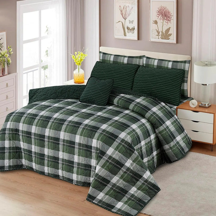 Classic Green 7-Pcs Cotton Punch