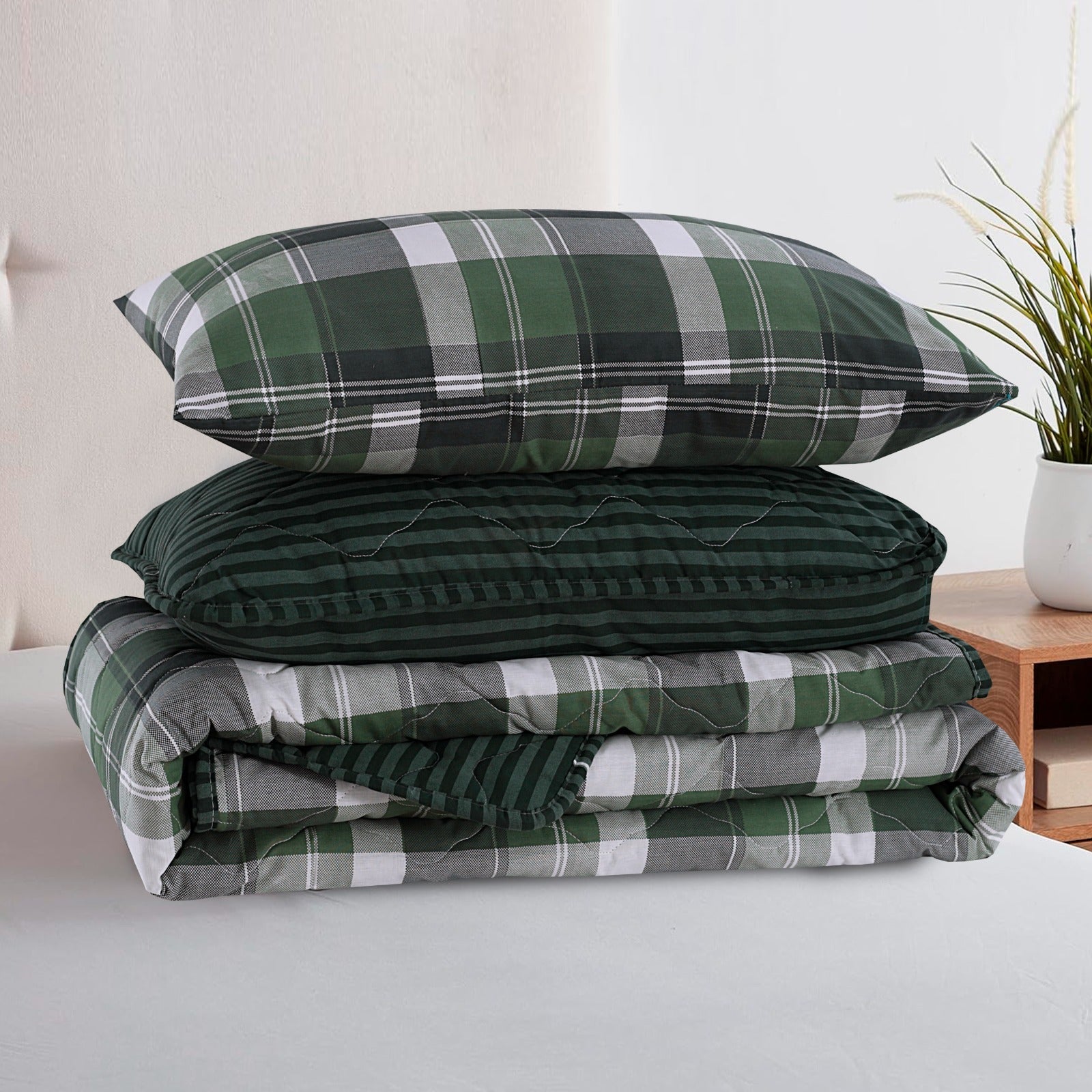 Classic Green 7-Pcs Cotton Punch